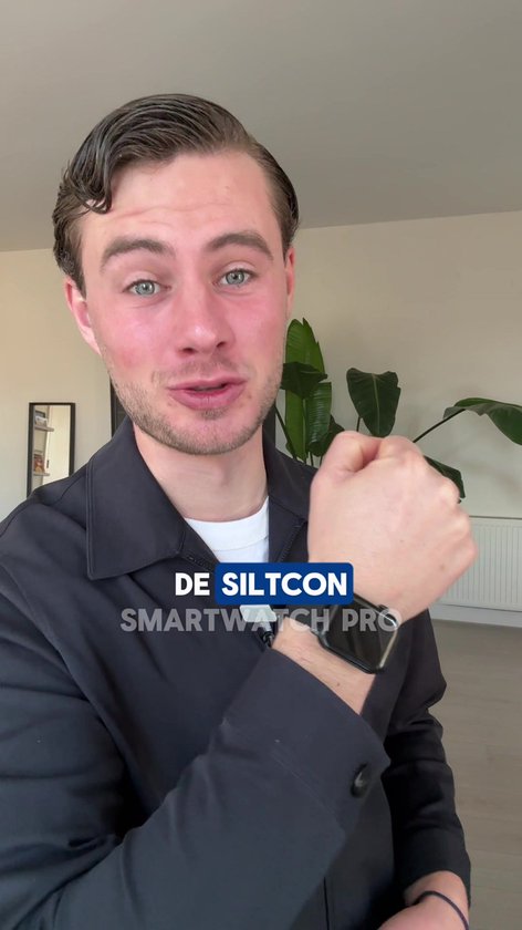 Siltcon® Smartwatch Dames Pro - Smartwatch Heren Pro - Sporthorloge Dames & Heren - Stappenteller Horloge - Hartslagmeter – Bloeddrukmeter - Slaapmonitor - Saturatiemeter - Belfunctie - Elke Smartphone - RVS - Incl. 4 Bandjes - Zilver
