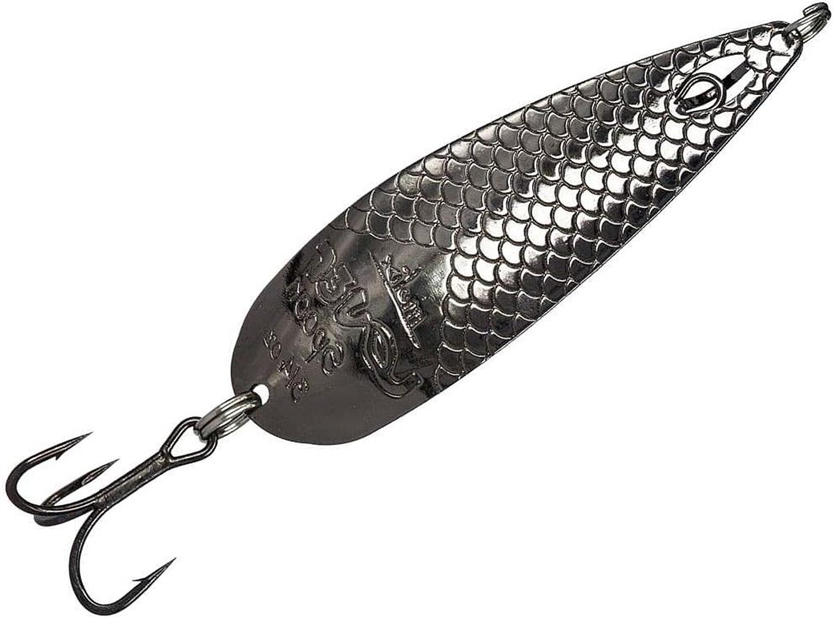 Vis Lokaas Lepel - Hameren Lepel - Zeevissen - Dubbele Voorste Haak - 11 cm - Zwart