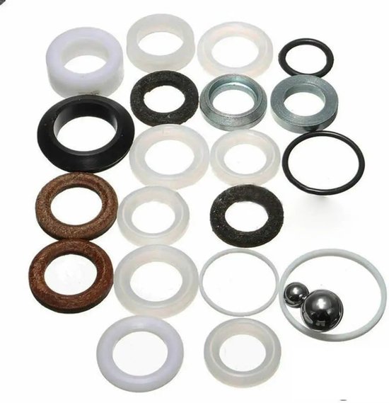 Verfspuit Afdichtring Set - Reparatieset Onderdelen - Apparatuur Onderhoud - Hoge Temperatuur Bestendig - 22 Stuks - Niet Gespecificeerd — afbeelding 4