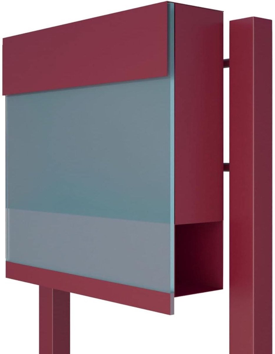 Staande brievenbus Manhattan Special Blue in rood