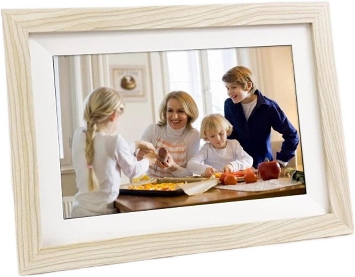 Digitale Fotolijst - Wifi Frame - Foto Delen - Touchscreen Bediening - 10 Inch - Zwart