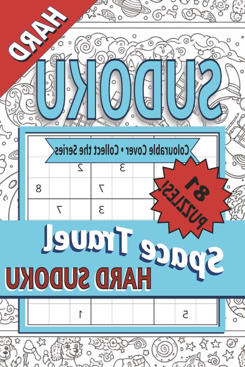 Sudoku Boek - Puzzelboek - Hersengymnastiek - Moeilijke Puzzels - 168 Pagina's - Meerdere Kleuren