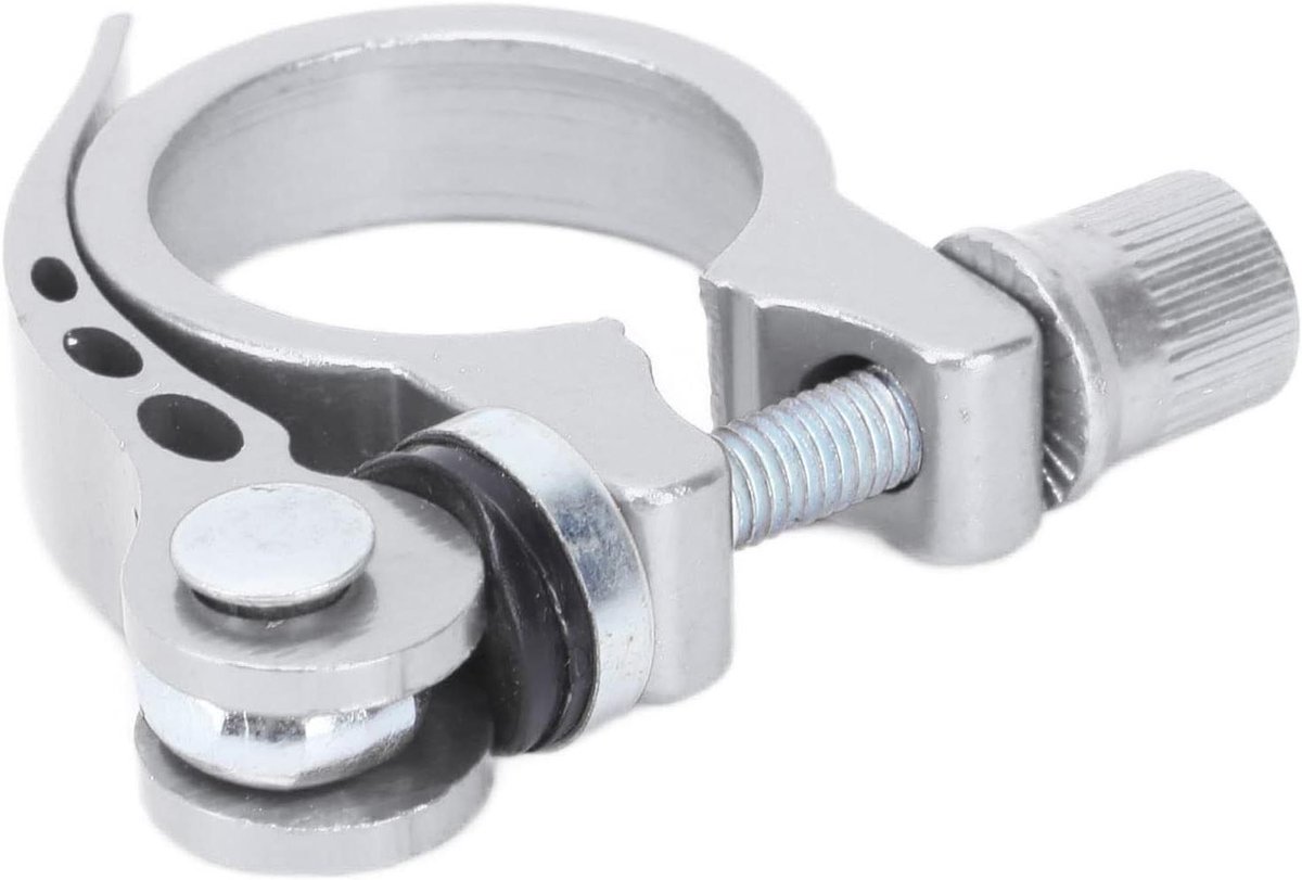Zadelpenklem - Fietszadelklem - Zadelhoogte Aanpassen - Snelsluiting Mechanisme - 3 Cm - Zilver