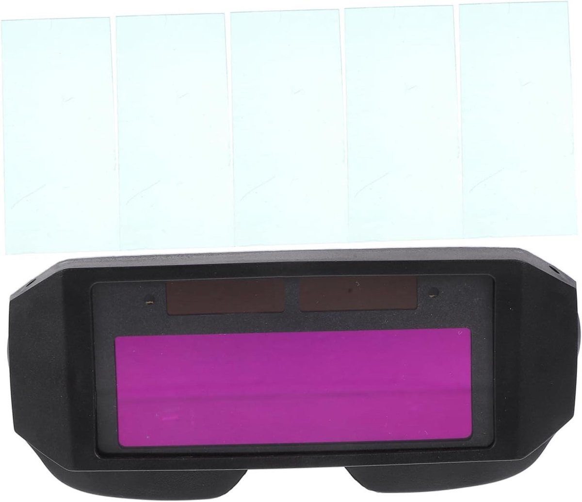 Lasbril Automatisch Donkerend - Lasmasker Zonnebril - Oogbescherming Lassen - Automatische Kleurwisseling - 15.5 x 15.5 x 6.5 cm - Zwart