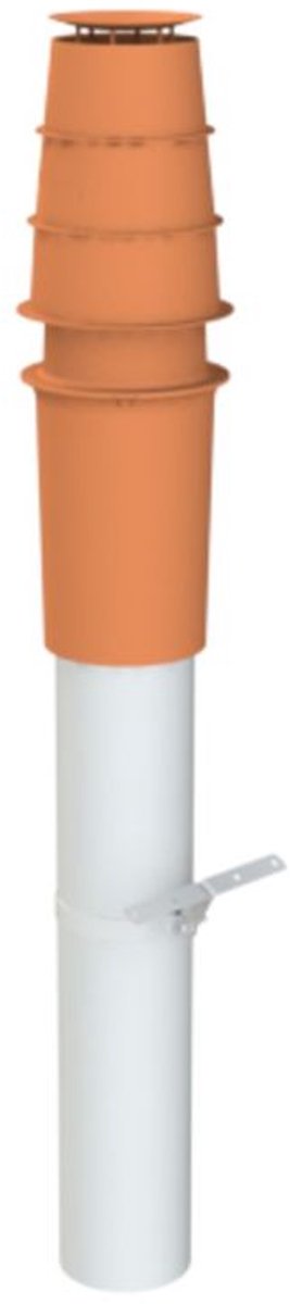 BRÖTJE Basisbouwpakket concentrische Dakd. KAS 60/5 R, rood, DN 60/100, 7630513