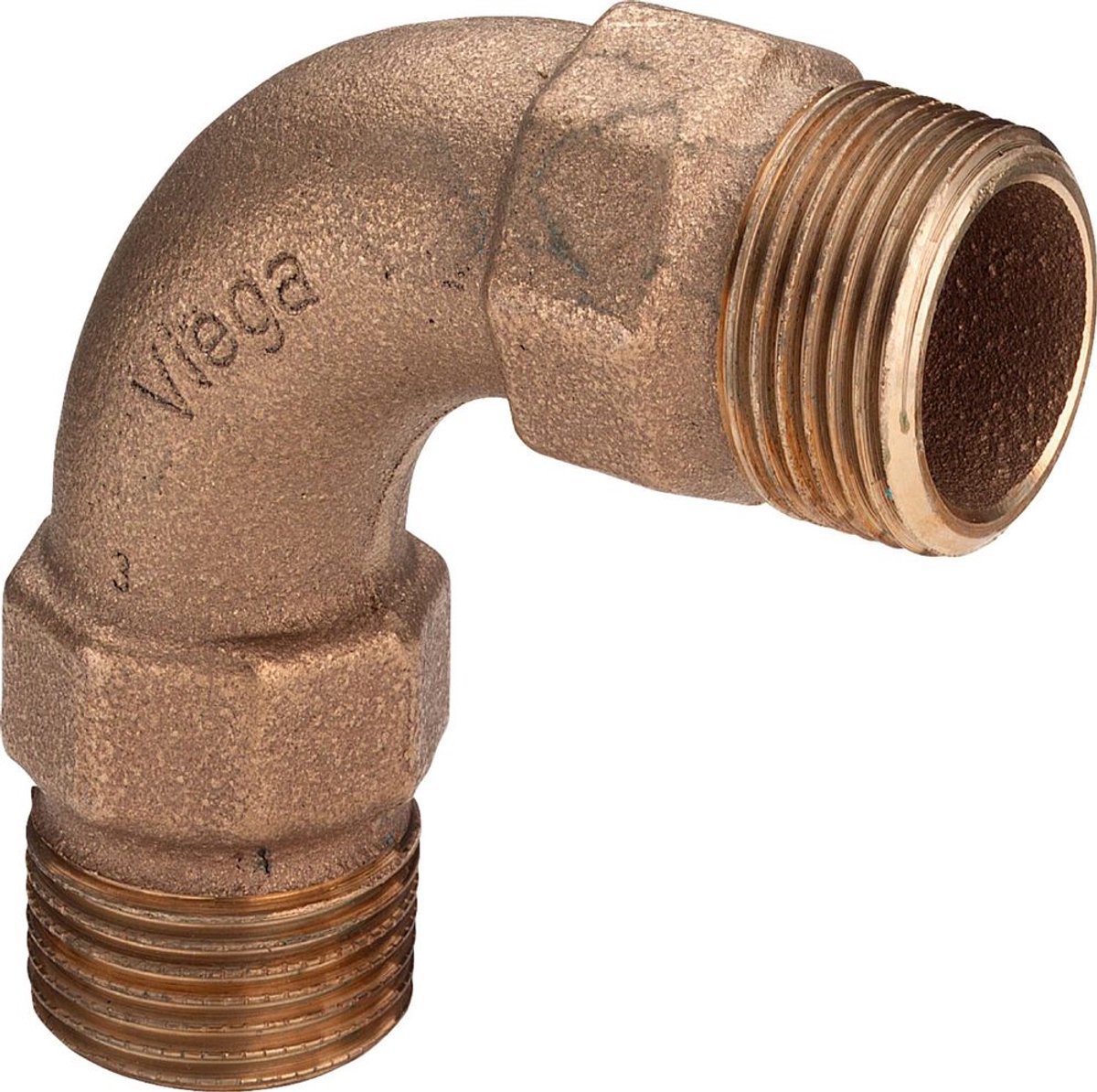 Viega Bocht 90 graden, R 11/4 roodkoper of siliciumbrons model 3003, 294656