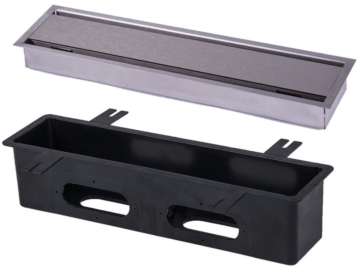 Pluggit PluggLine Design-afdekking Slot Set-Afvoer, EVBP10S