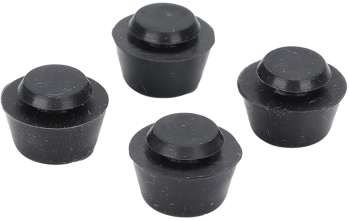 Siliconen Printervoeten - Anti-vibratie Pads - 3D Printer Stabiliseren - Eenvoudige Installatie - 4 Stuks - Zwart