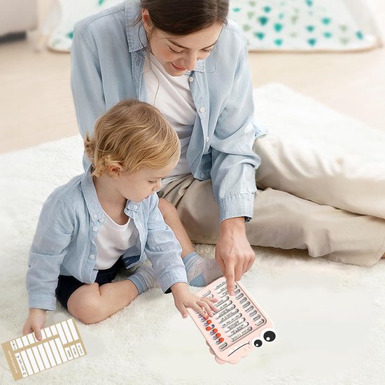 Kinder Routinetabel - Dagelijkse Checklist - Goede Gewoontes Leren - Herbruikbare Schuifregelaar - 23 x 17 cm - Roze — afbeelding 3
