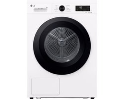 LG RHX1009NWK warmtepompdroger 9 kg met zelfreinigende condensor voor blijvend optimale prestaties, Sensor Dry voor nauwkeurig en zuinig drogen, Dual Lint Filter voor betere pluisopvang, ThinQ slimme bediening en energiezuinige warmtepomptechnologie