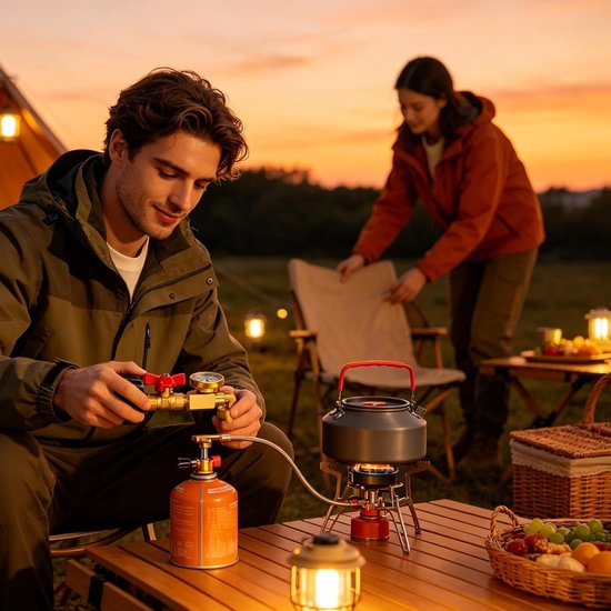 Propaan Indicator - Gasniveau Meter - Barbecue Controle - Lichtgevende Riem - 1 Unit - Zilver — afbeelding 2