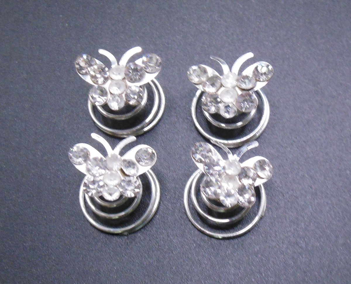Curlies vlinder-vorm met strass