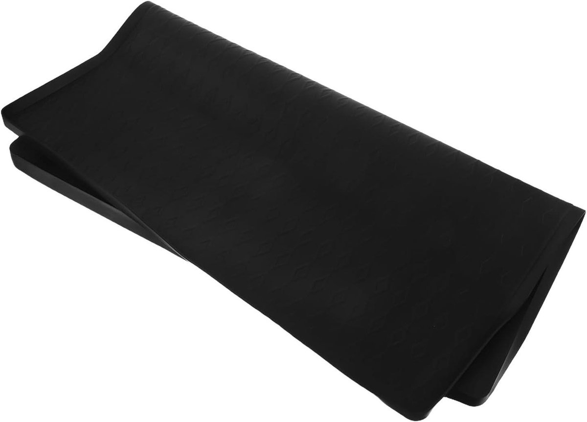 Beschermmat Wasmachine - Apparaat Mat - Vloer Beschermen - Verhoogde Randen - 60x60 cm - Zwart