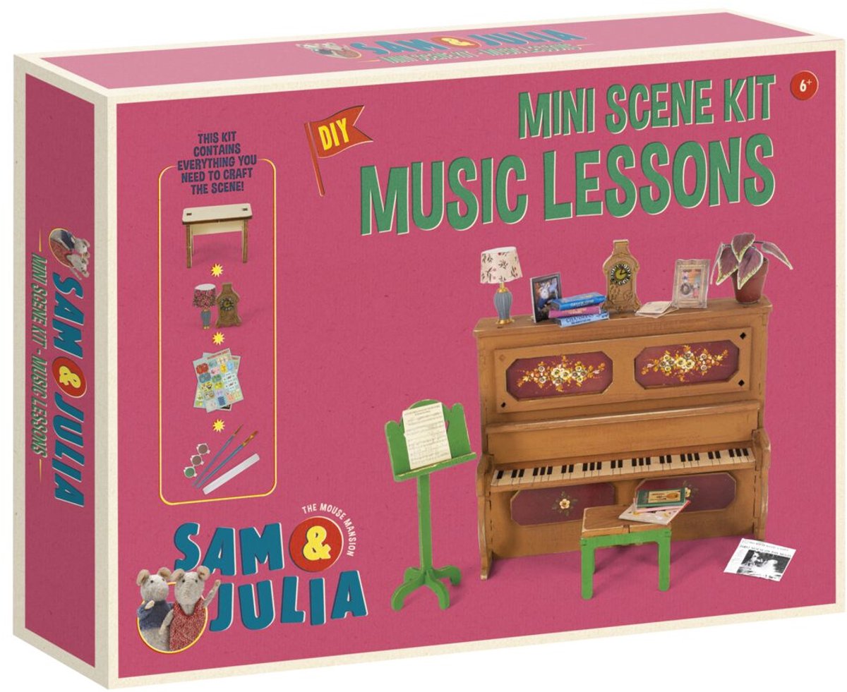 Sam & Julia Het Muizenhuis Miniatuur-muziekscÃ¨ne knutselpakket - Speelgoed kinderen - Schaal 1:12 - Knutselen - Voor meisjes en jongens - Bambolino Toys