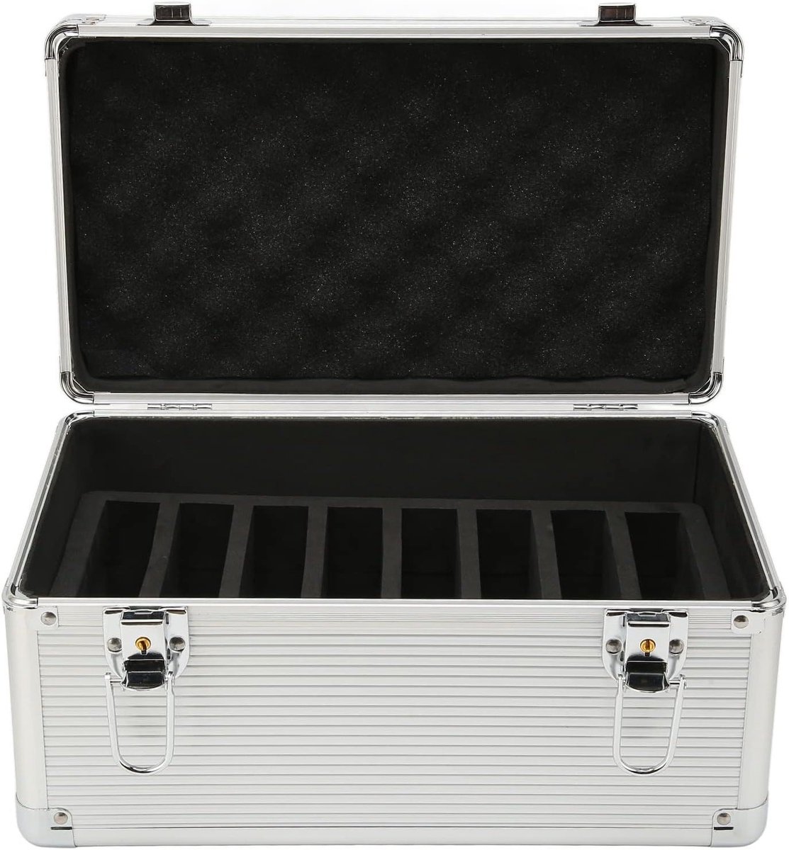 Harde Schijf Opbergdoos - Schijf Behuizing - Data Organisatie - 14 Bays Capaciteit - 33x20x20 cm - Zilver