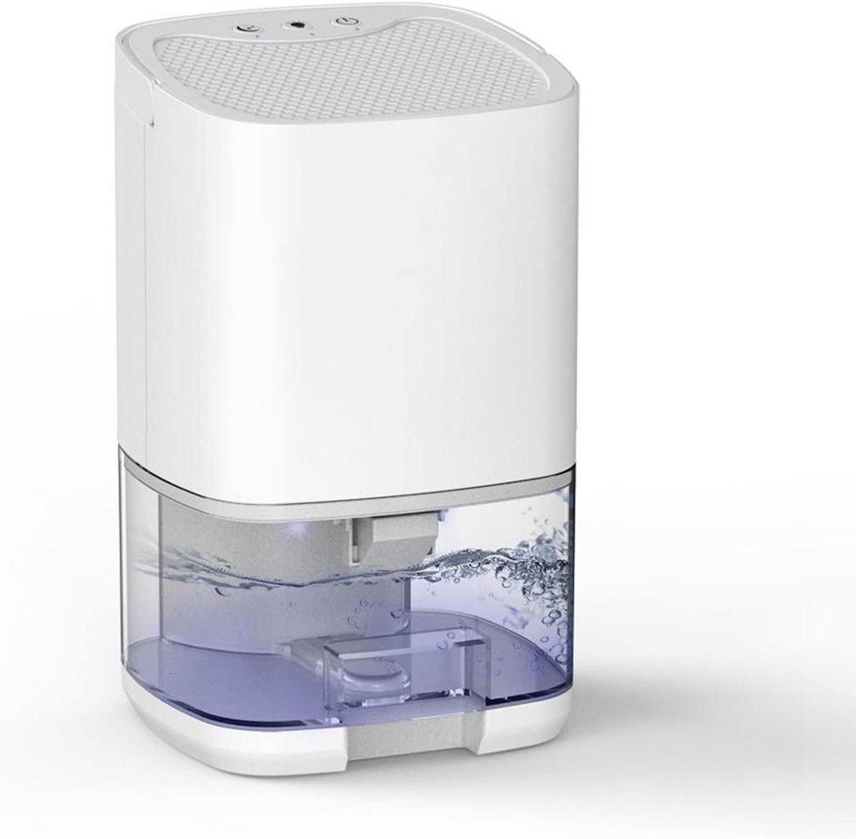 Luchtontvochtiger - Vochtvreter Apparaat - Droge Lucht Creëren - Stille Werking 28dB - 1000ml Tank - Wit