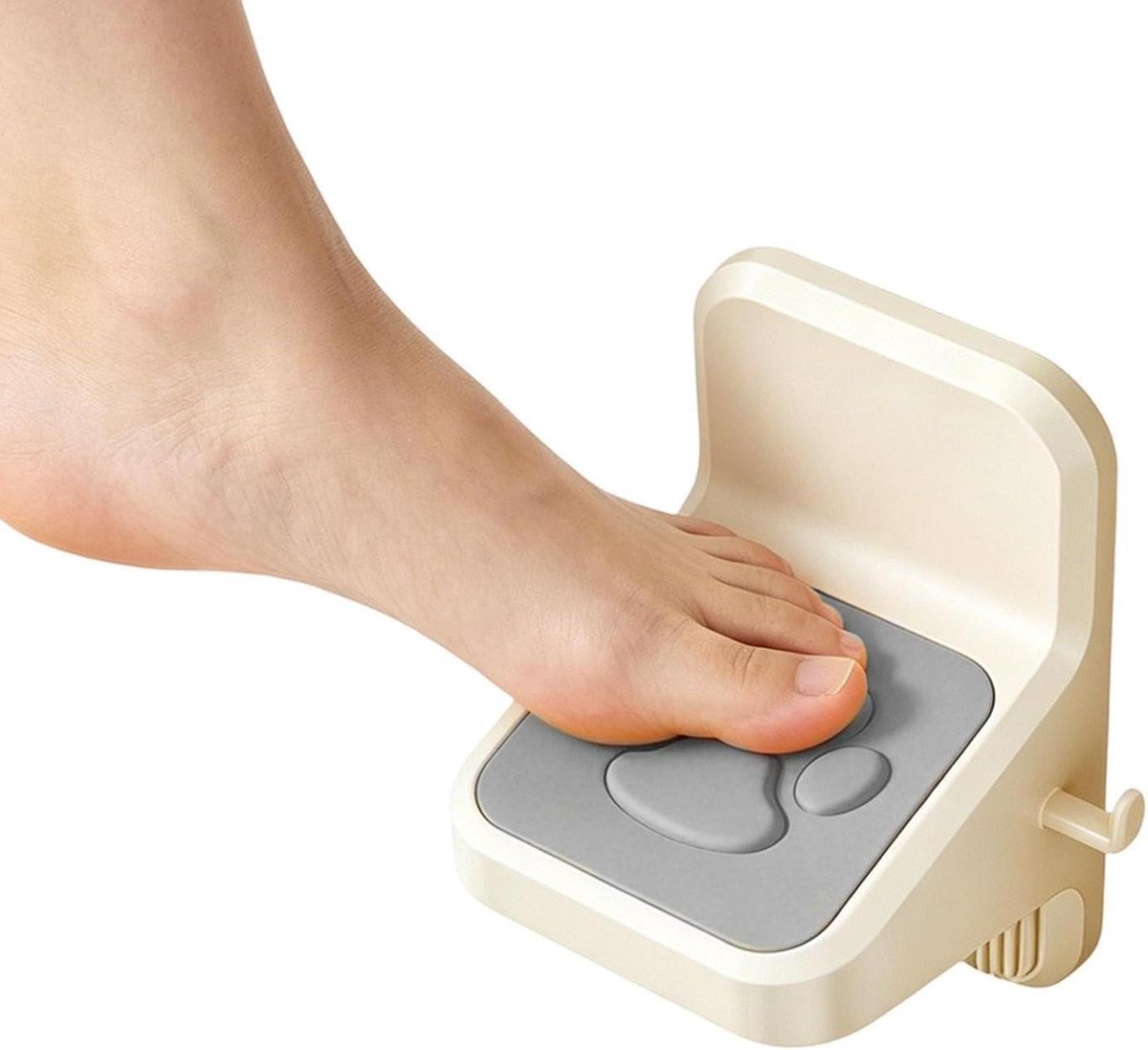 Voetensteun Douche - Scheensteun Krukje - Benen Scheren - Antislip Textuur - 16.8 cm - Grijs