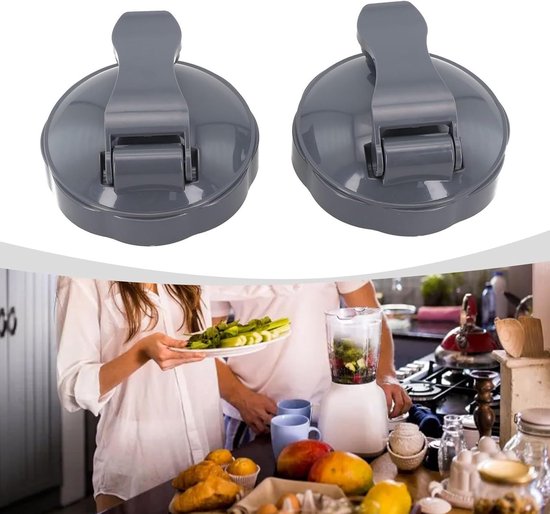 Vervangende Bekerdeksels - Mixer Accessoires - Smoothie Bewaren - Lekvrije Afdichting - 11cm Doorsnee - Zwart — afbeelding 3