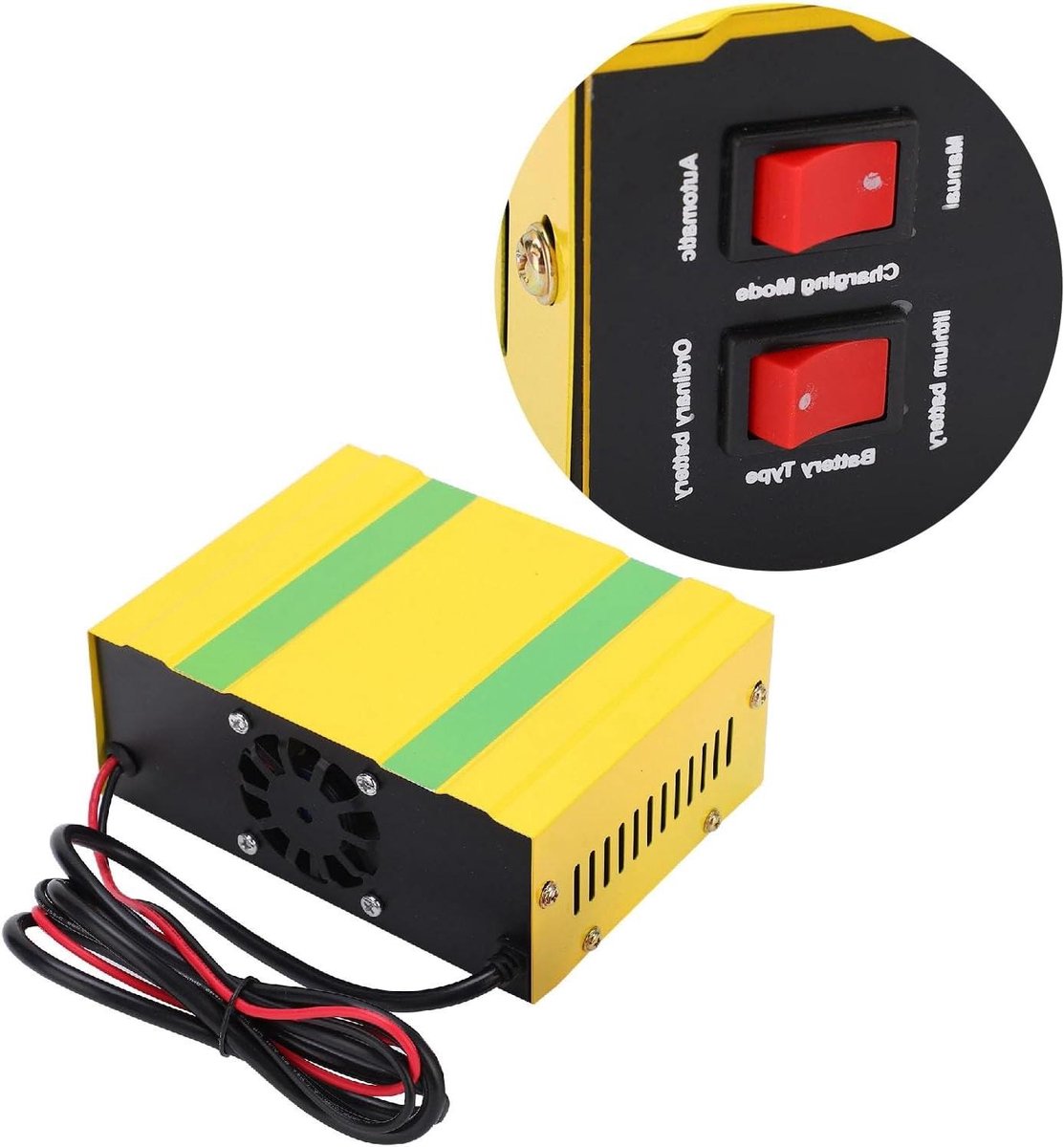 Accu Lader - Voertuig Oplader - Motor Accu Onderhoud - Intelligente Koeling - 12V 24V - Zilver