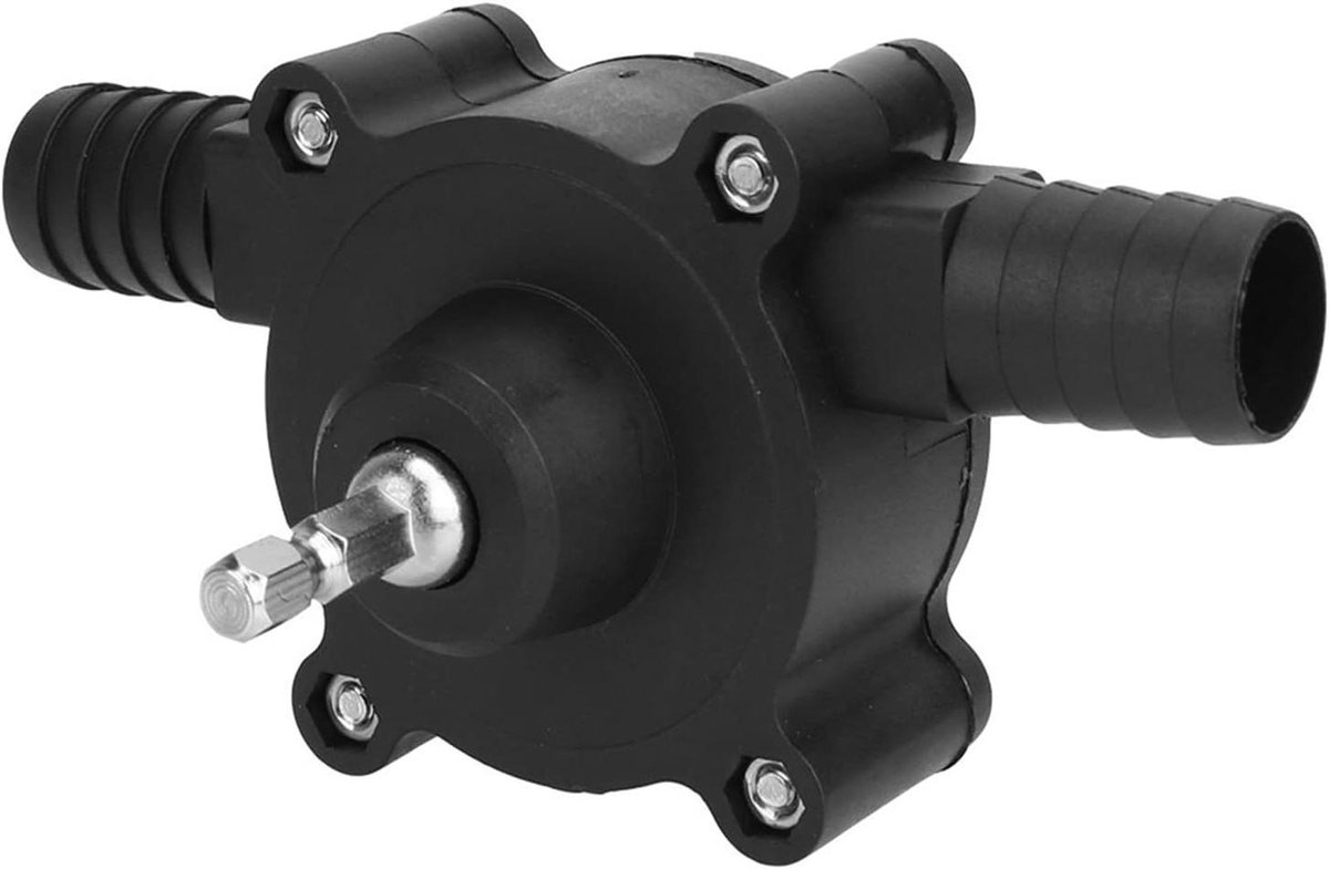 Mini Elektrische Pomp - Vloeistofoverdracht Pomp - Water Verplaatsen - Zelfaanzuigend Ontwerp - 1.2 M3 Per Uur - Zwart