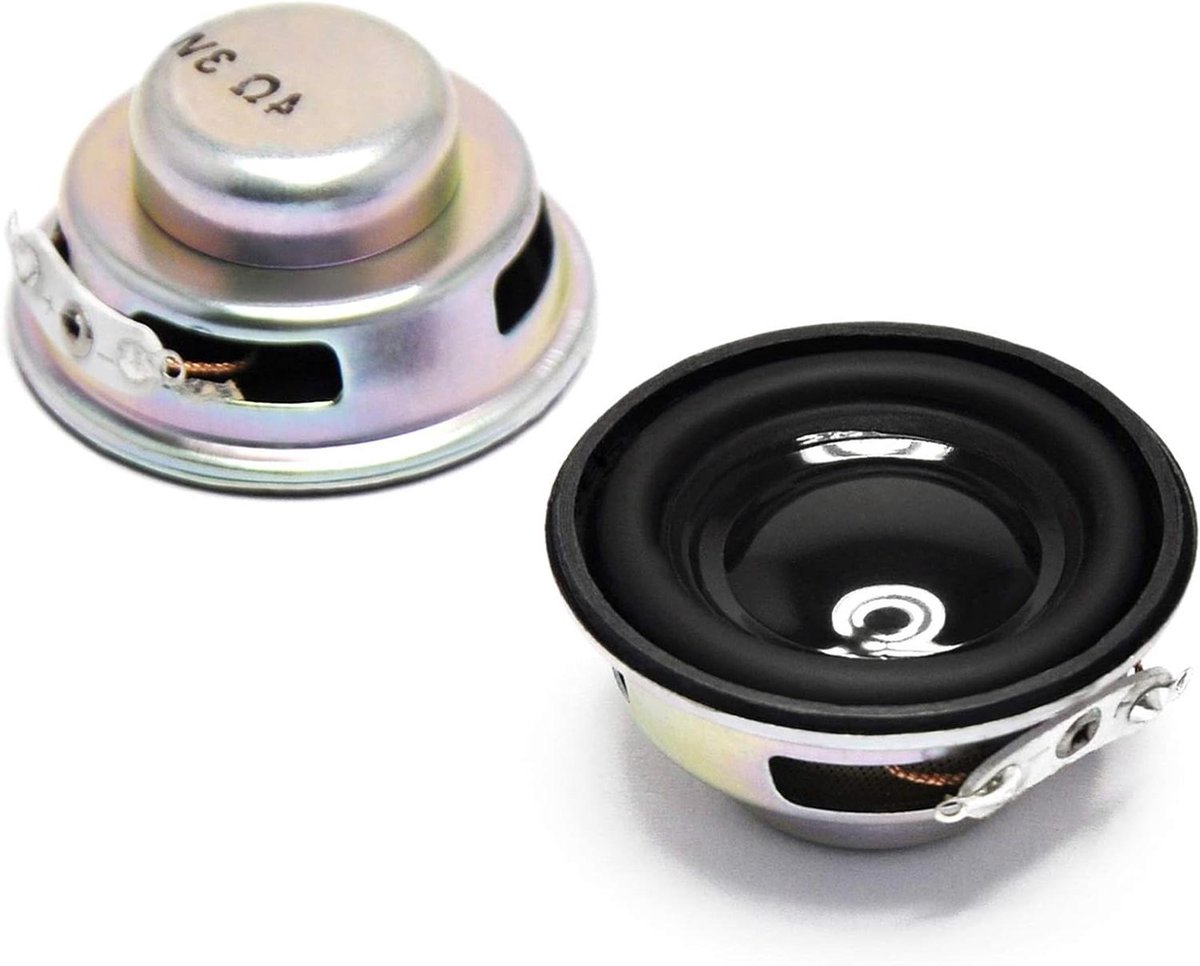 Audio Luidspreker - Stereo Woofer - Muziek Luisteren - Full Range - 40 mm - Zwart