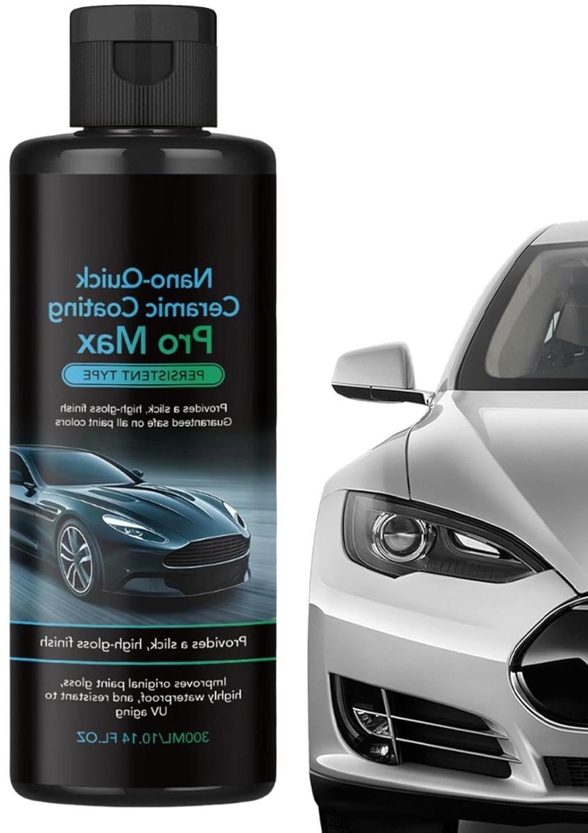 Keramische Coating - Nano Hydrofobe Lak - Auto Exterieur - Zelfreinigend Effect - 300 ml - Transparant