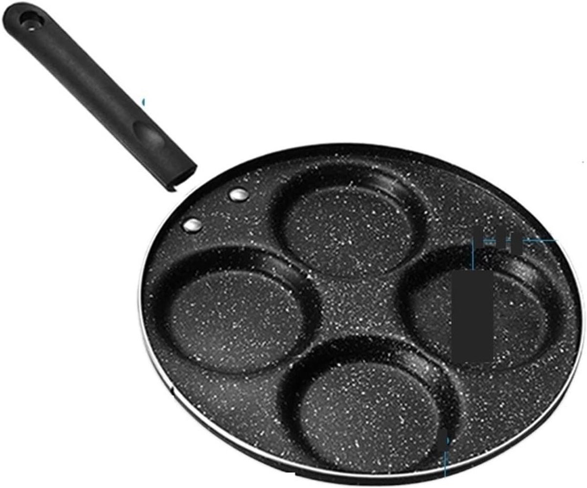 Pannenkoekenpan met antiaanbaklaag - eier- en hambraadpan met gaten voor een perfect ontbijt - veelzijdig kookgerei voor luchtige pannenkoeken en eieren - ideaal voor gezinskoken
