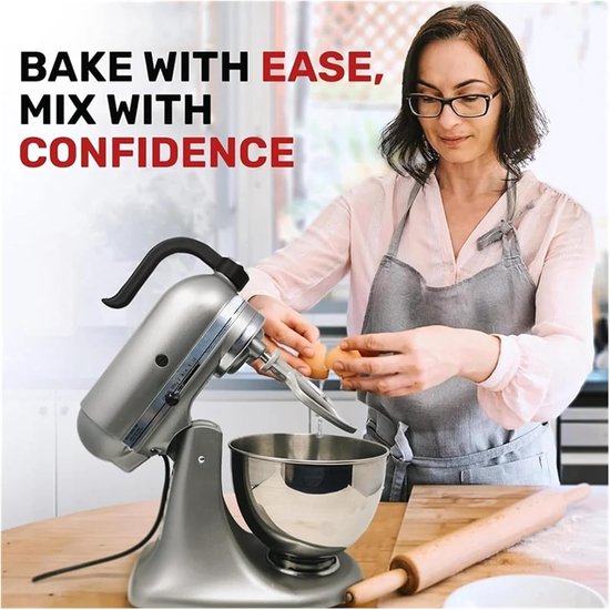 Compatibel met KitchenAid kantelbare mixer, ergonomische antisliphandgreephulpaccessoire van Compatibel — afbeelding 3