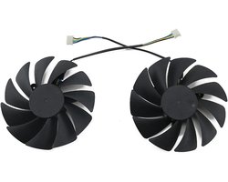 REMSEY GA92S2U 4 Pin VGA Koelere ventilator vervangen compatibel for Zotac Geruchten RTX 3070 TI 3080 3090 3080TI Pgfoc Grafische kaart koelventilator kindly (Color : 2PCS)