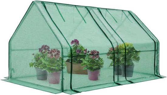 EAGLE PEAK Mini Tuin Draagbare Kas 180 x 90 x 90 cm met Ritssluiting voor Binnen- of Openluchtplanten