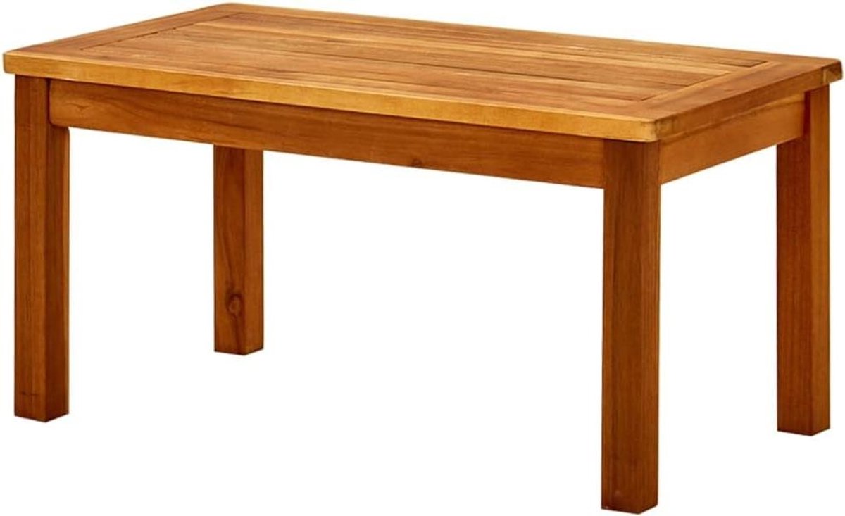 Salontafel Hout - Terrastafel Buiten - Buiten Ontspannen - Massief Acacia - 70x40x36 cm - Bruin