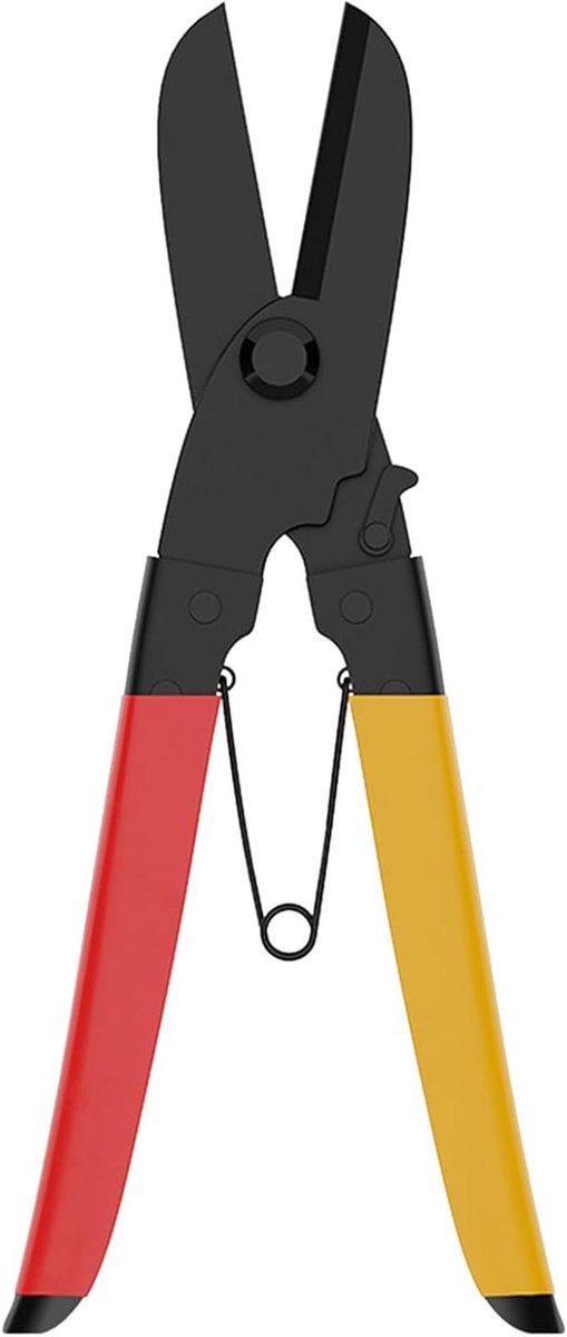 Metaalscharen Rechte Snijder - Plaatmetaal Schaar - Metaal Bewerken - Antislip Handvat - 26 cm - Zwart