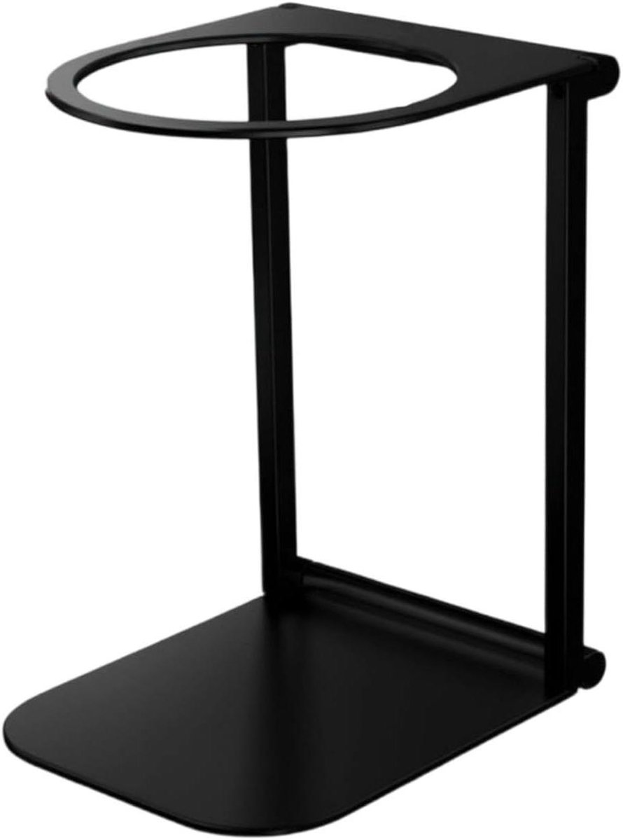 Koffiemachine standaard - Metalen beugel - Outdoor koffie - Opvouwbaar ontwerp - 64 en 67 cm - Zwart zilver