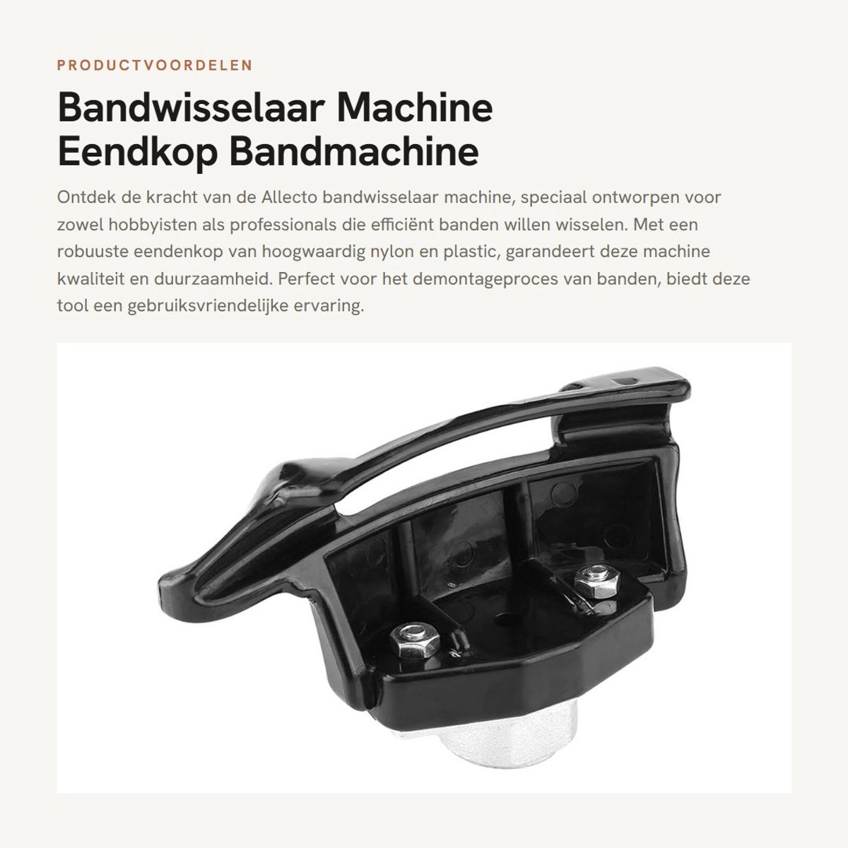 Dailygoods- Bandwisselaar Hoogwaardige Nylon - Eendkop - Demontage Gereedschap - Slijtvast - Veilig - Nauwkeurige Sleutelpositie - Banddemontage