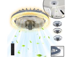 Froadp 60W LED Plafondventilator Met Verlichting En Afstandsbediening Ventilator Licht Plafond Dimbaar Moderne Ventilator Lamp Ventilator Plafondlamp