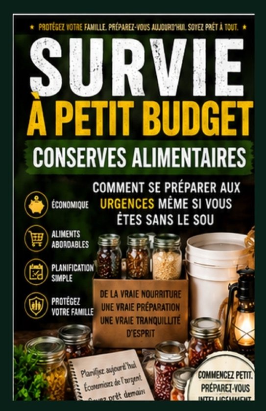 Stockage alimentaire de survie à petit budget - cover