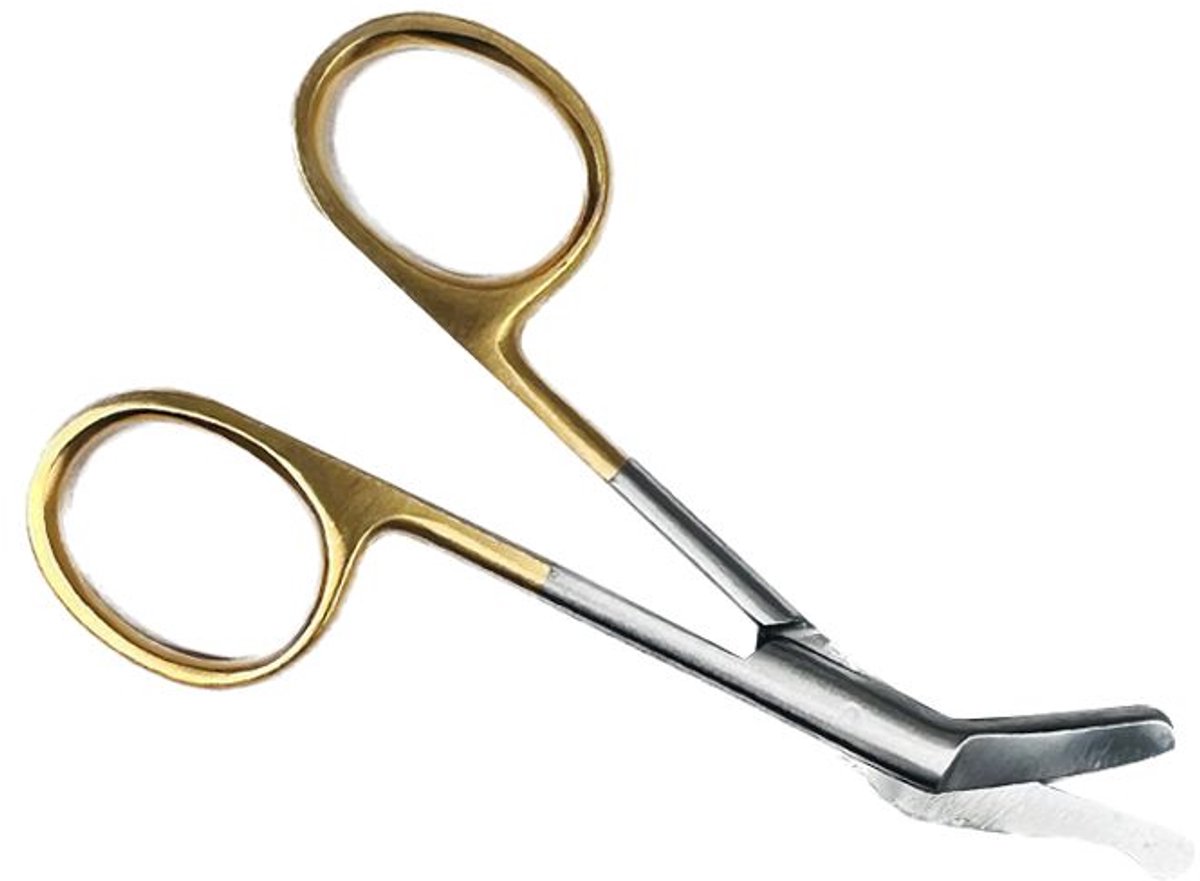 Stomaschaar Goud | 10,5 cm | Roestvrij Staal | Pleisterschaar | verpleegkundige accessoires | stoma schaar | medische schaar - stomaschaartje - MDR Gecertificeerd