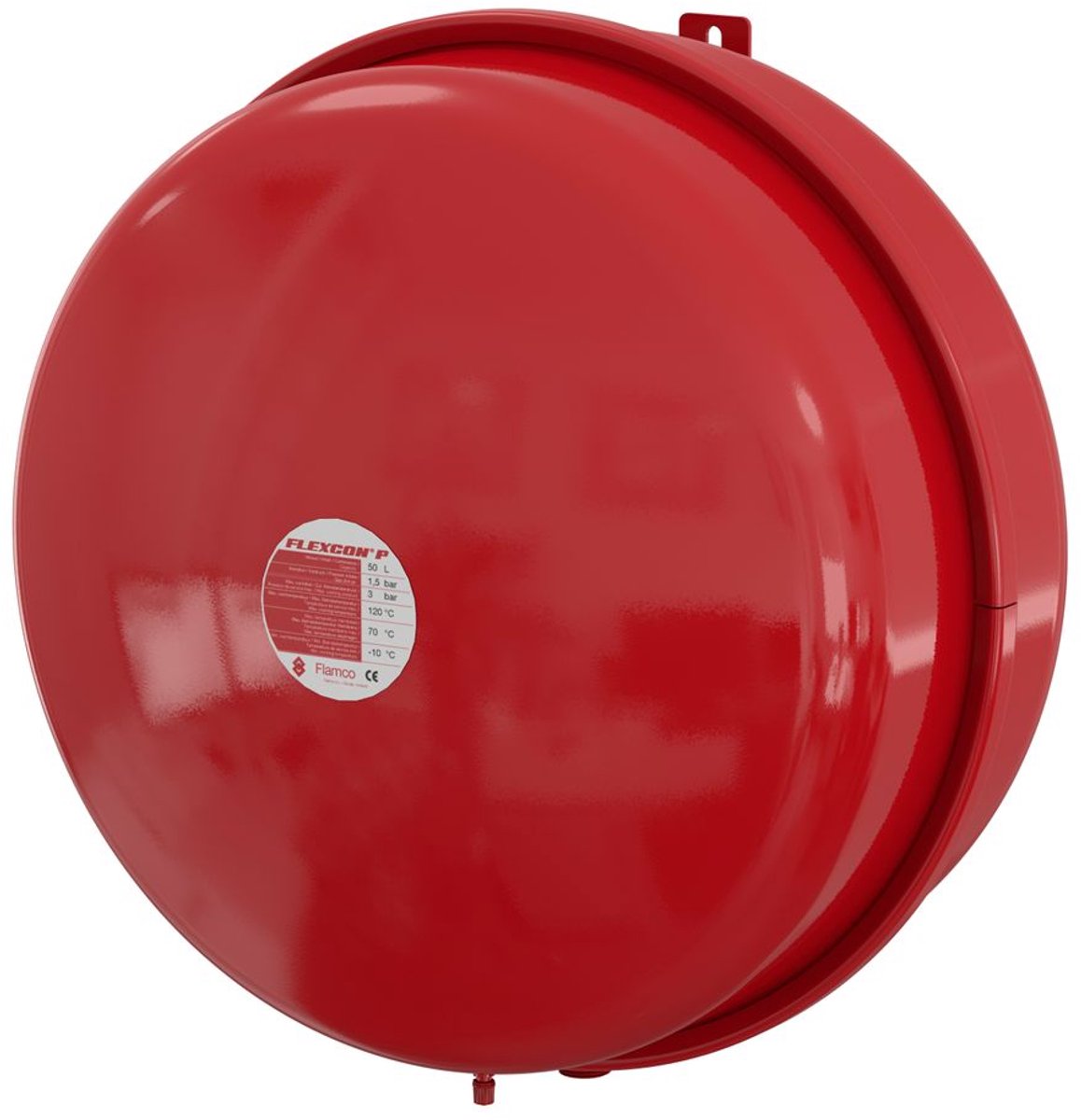 Flamco Expansievat Flexcon P 50 L/1,5 bar (3 bar) verwarming en koeling, 13357