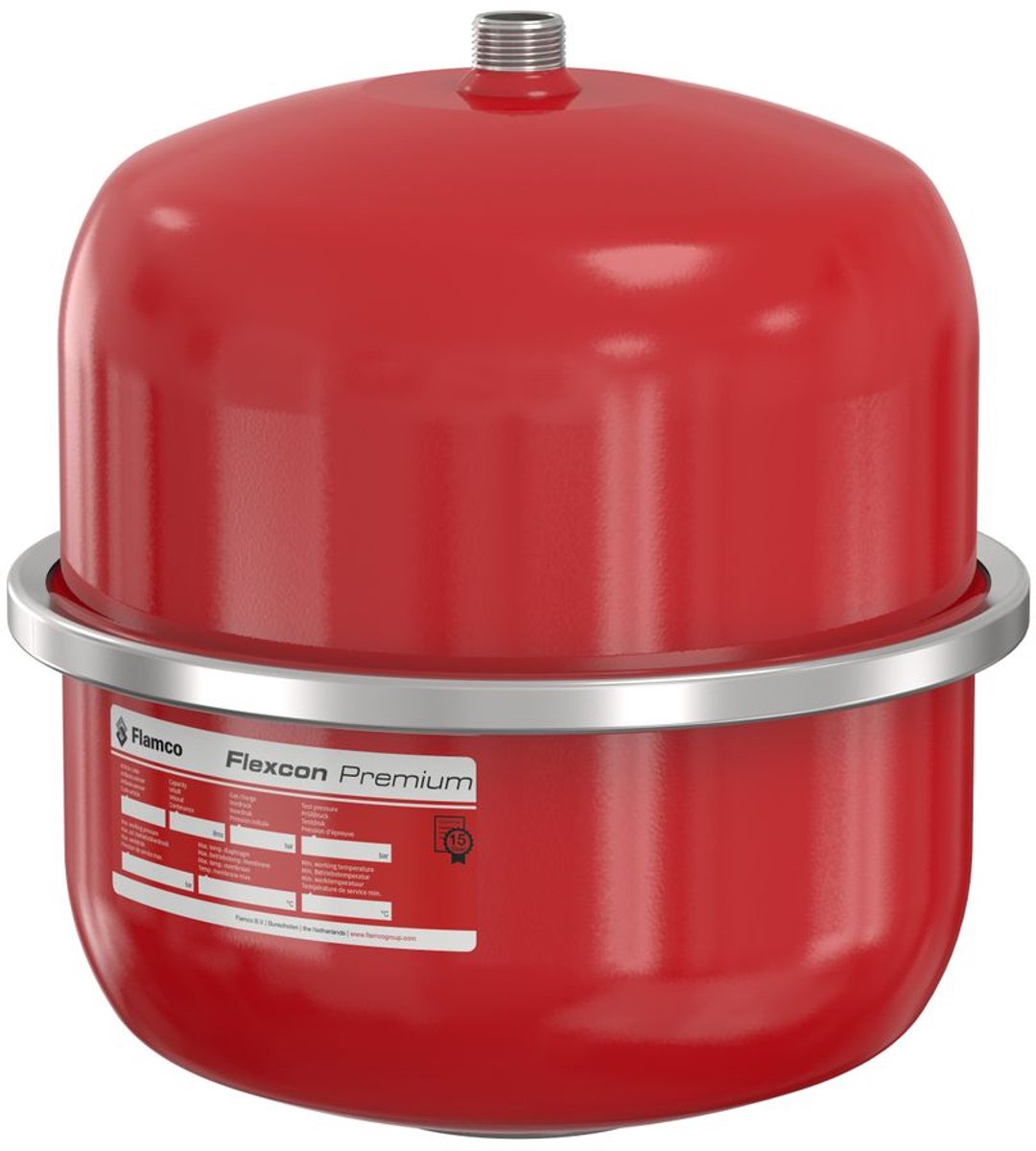 Flamco Expansievat Flexcon Premium 12 L/2,5 bar (6 bar) m.kunststofmembraan, 16945