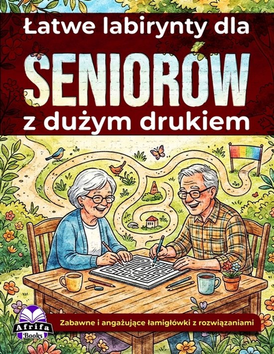 Latwe labirynty dla seniorów z dużym drukiem - cover