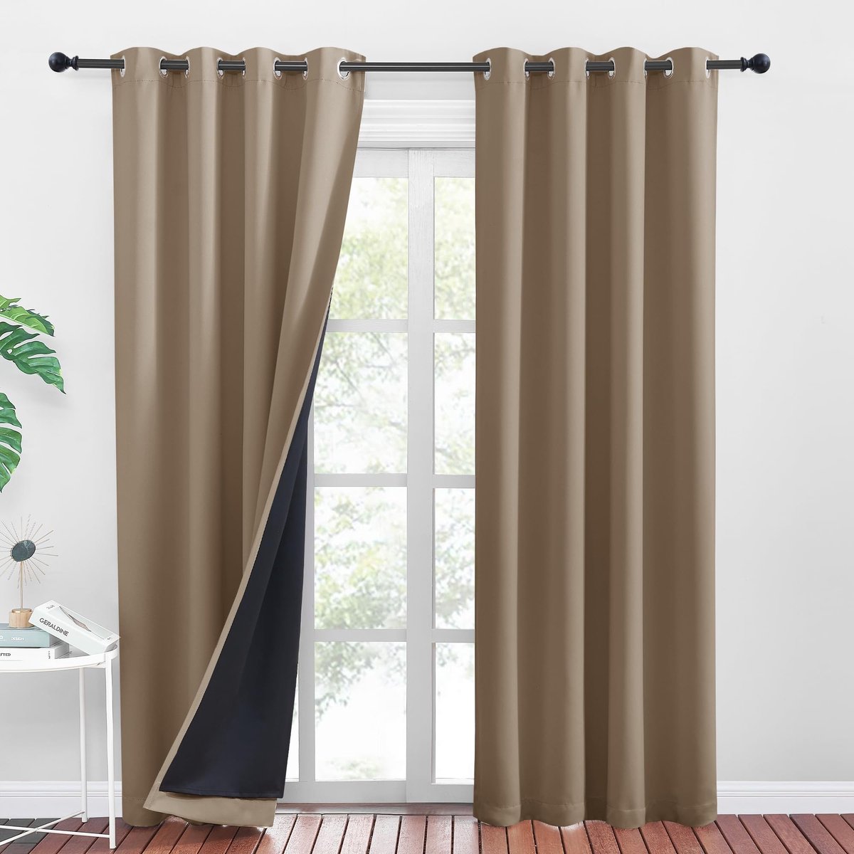 Dailygoods- Verduisteringsgordijnen 100% Volledige Verduistering - Dubbele Gordijnen - Thermische Isolatie - 2 Stuks - 140x200cm - Zacht Polyester - Gordijn