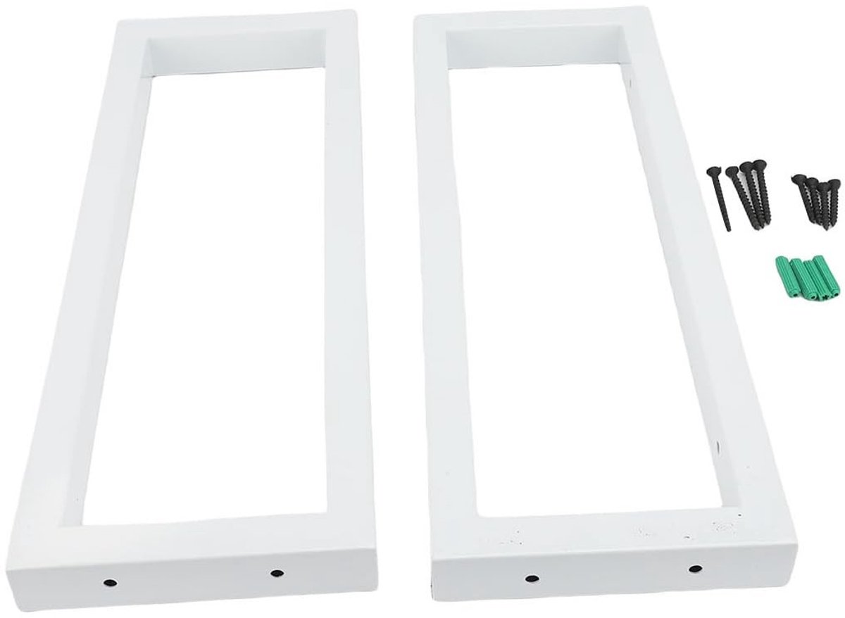 Dailygoods- Wandconsoles Set van 2 - Plankdragers - Wastafelhouder - Consolehouder - Hoogwaardige metalen constructie - Modern design - Plankbeugels
