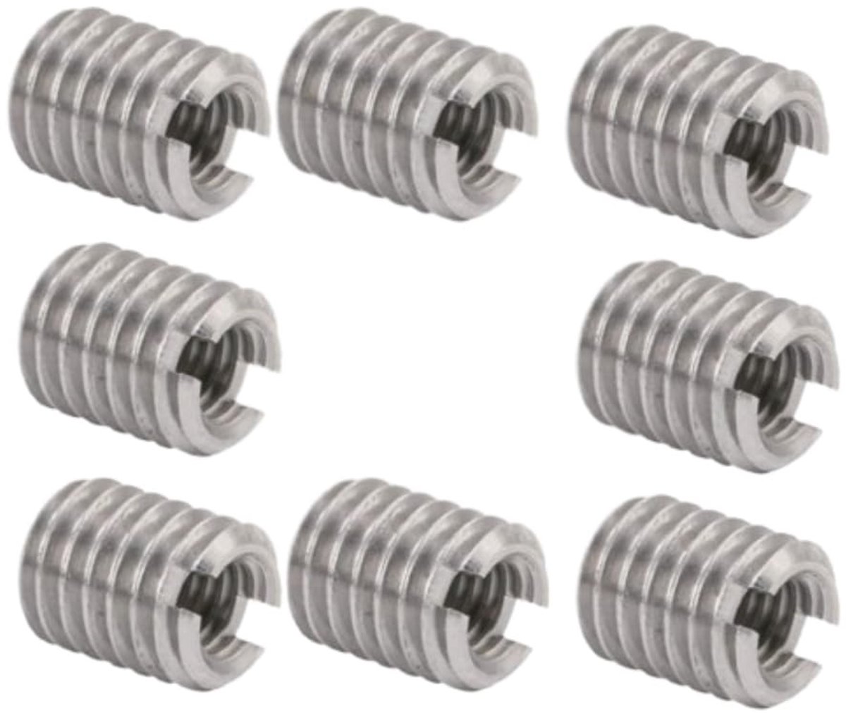 Dailygoods- Draadinsert 10 stuks - RVS Vermindering - Binnendraad M3x0.5mm - Buitendraad M5x0.8mm - Schroefhaken - Duurzaam materiaal - Schroef