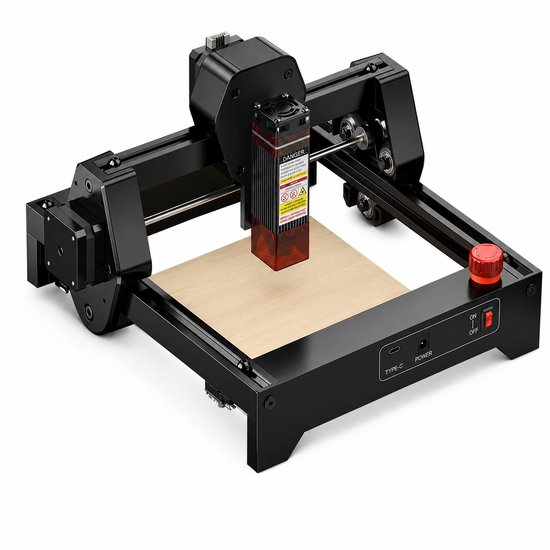 ITRONIQ Laser Graveermachine Met Wifi - Mini Lasergraveerder Voor Hout Metaal Acryl Leer - 12000 mm/min - DIY - 130x140 mm