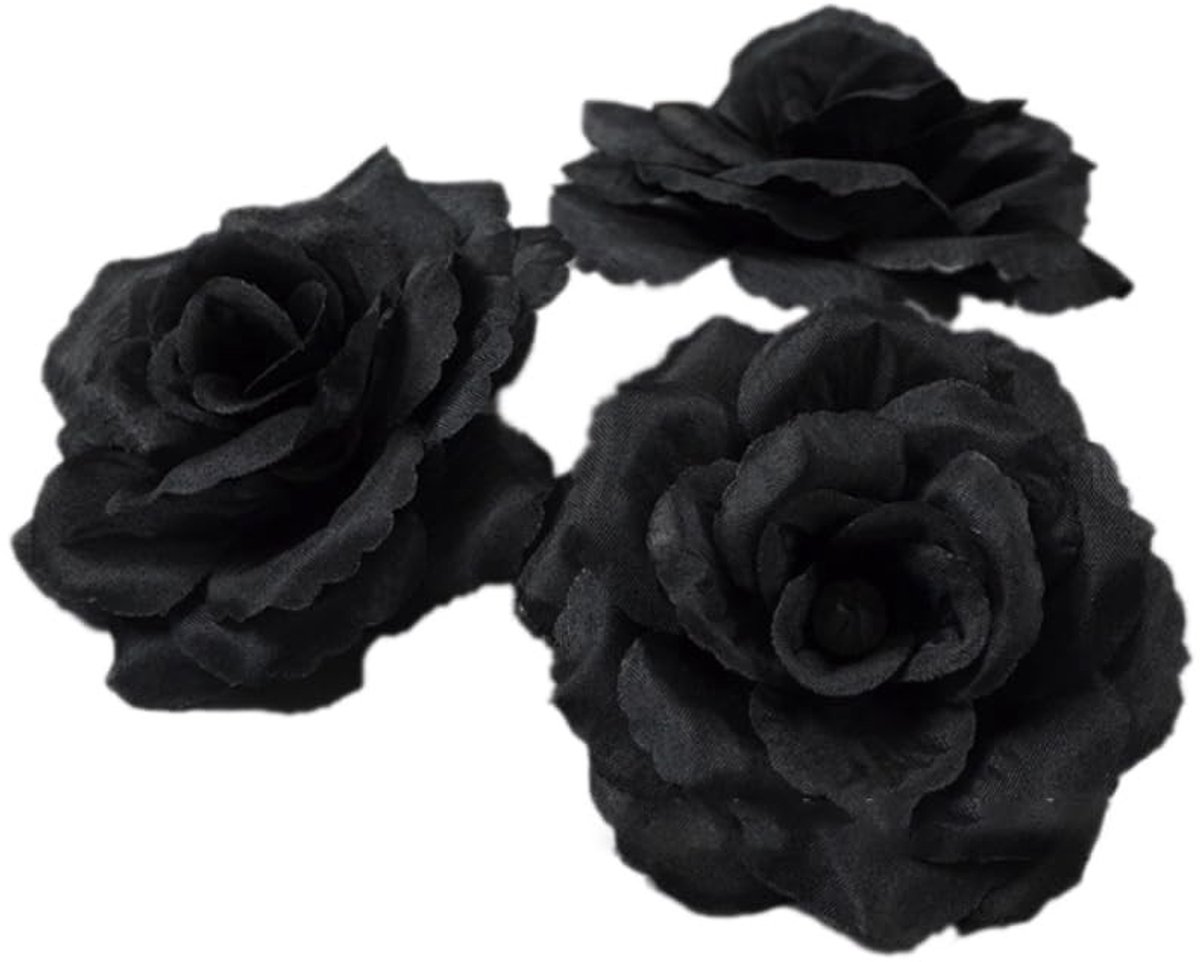 Dailygoods- Kunstbloemkoppen 10 Stuks - Neprozen/Bloemrozen - Decoratieve Bloemkoppen - DIY/Feestdecoratie - Zijde - Diameter 8 cm