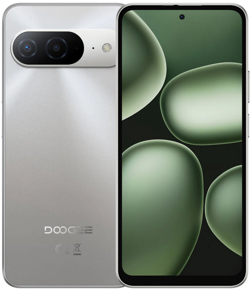 DOOGEE B10 Smartphone - Telefoon 2026 - 48GB RAM - 256GB ROM - 6,63" 120Hz - 7600mAh - IP68 waterdicht - NFC GPS -Zilver