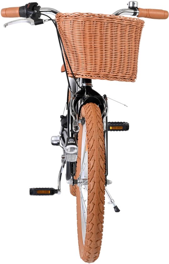 Volare Ashley Kinderfiets - Meisjes - 20 inch - Zwart - Shimano Nexus 3 van Volare — afbeelding 4
