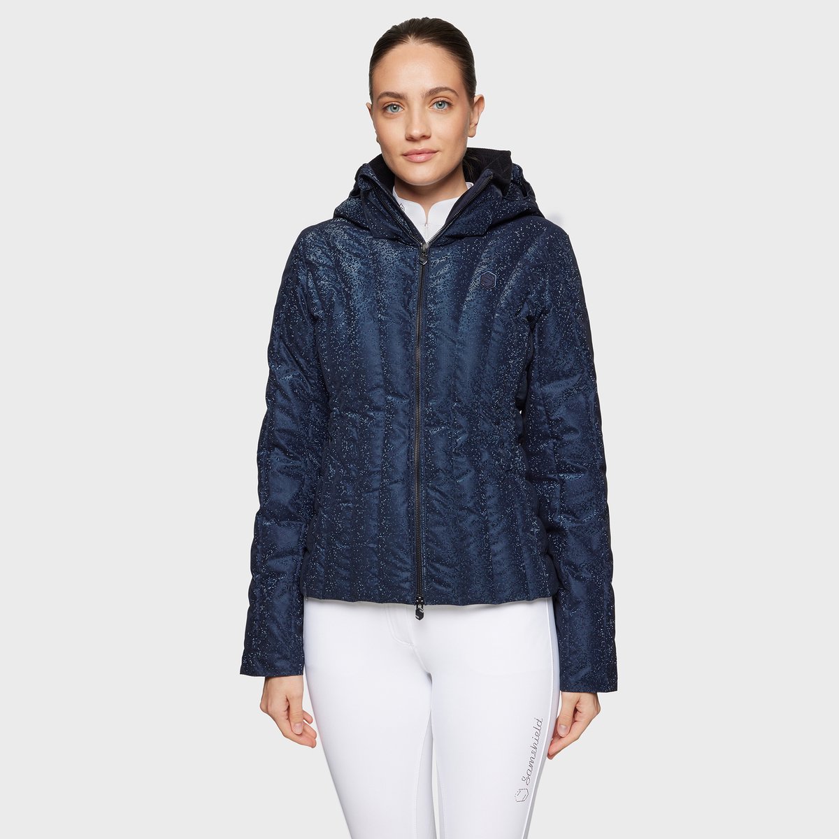 Samshield FW25 Courchevel-Ice Print Puffer Jas Navy - S