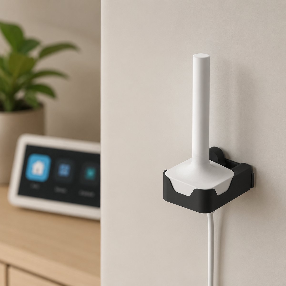 SmarThuis Wandhouder - Geschikt voor Home Assistant Connect ZBT-2 - Kabelmanagement - Strakke Wandmontage