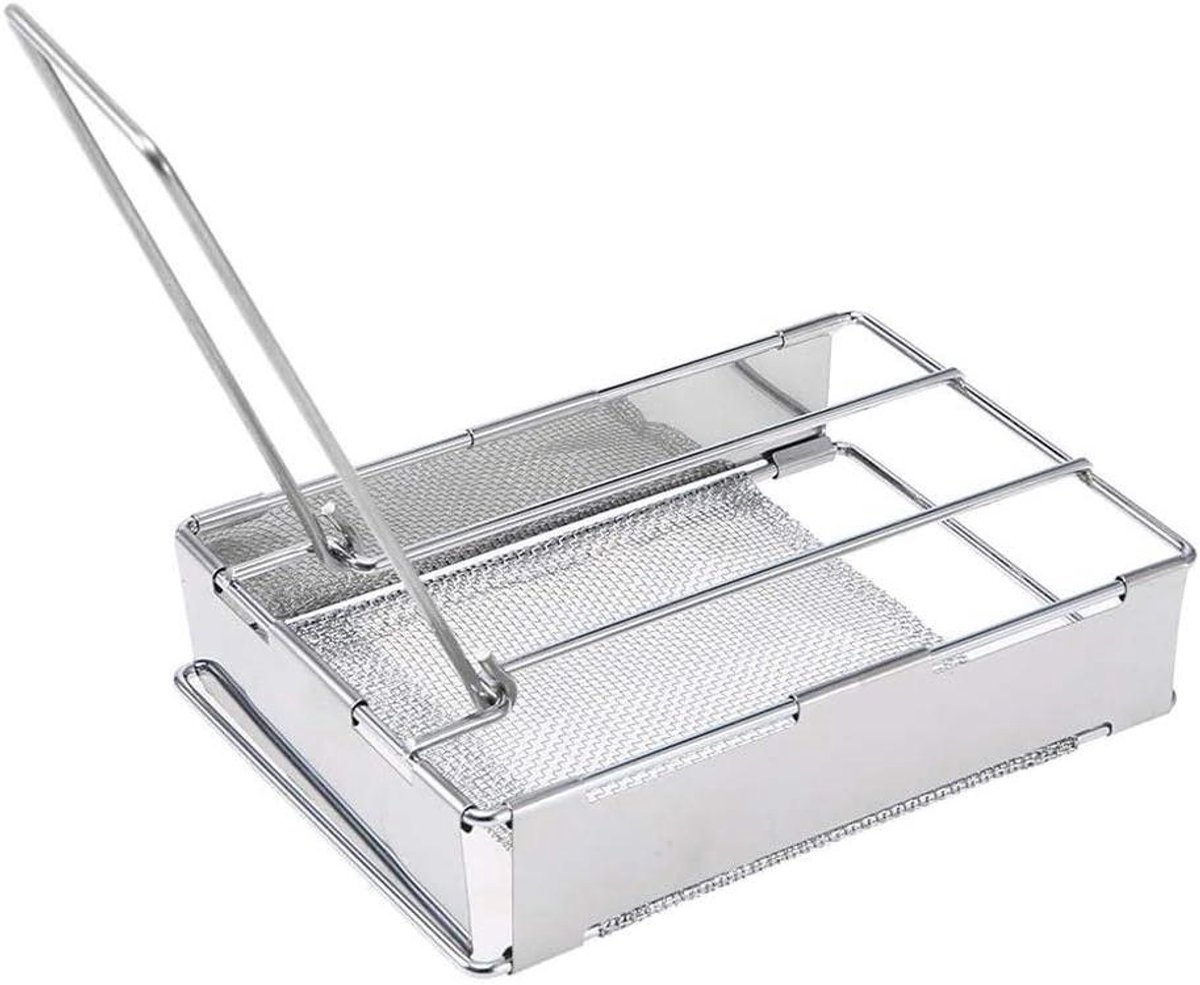 Broodrooster Plaat Camping Fornuis Buiten Koken Plat Opvouwbaar Lichtgewicht Zilver